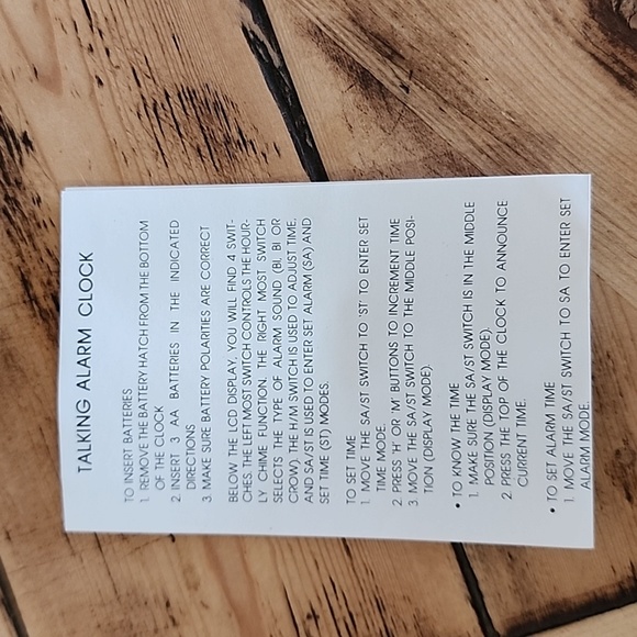 Vintage Tel-Time T-10 Talking Alarm Clock Triangle Pyramid - Picture 4 of 6